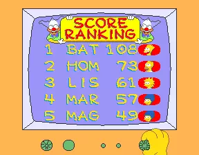 Image n° 2 - scores : The Simpsons (4 Players World, set 2)