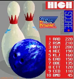 Image n° 3 - scores : Strata Bowling (V1 4T, Super Strike Bowling type PCB)