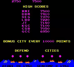 Image n° 2 - scores : Super Missile Attack (not encrypted)