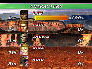 Image n° 4 - scores : Tekken 2 Ver.B (World, TES2-VER.B)