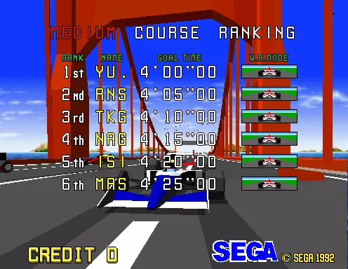 Image n° 4 - scores : Virtua Racing