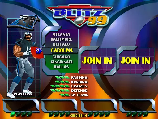 Image n° 4 - select : NFL Blitz '99 (ver 1.2, Aug 28 1998)