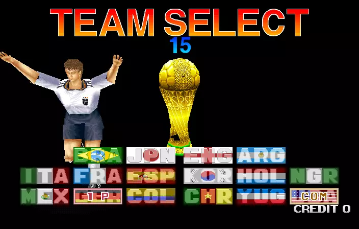 Image n° 1 - select : Tecmo World Cup '98 (JUET 980410 V1.000)