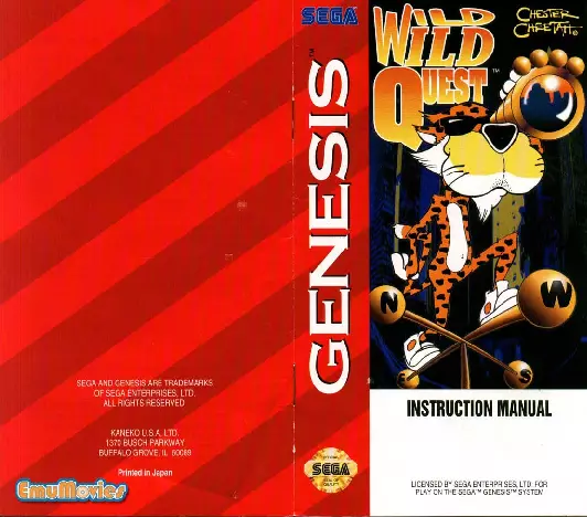 manual for Chester Cheetah 2 - Wild Wild Quest