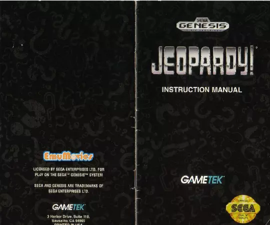 manual for Jeopardy