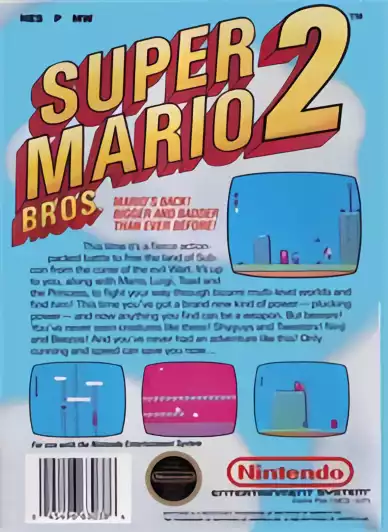Image n° 2 - boxback : Super Mario Bros. 2
