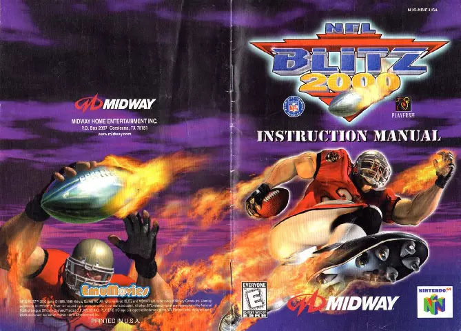 manual for NFL Blitz 2000 (U)