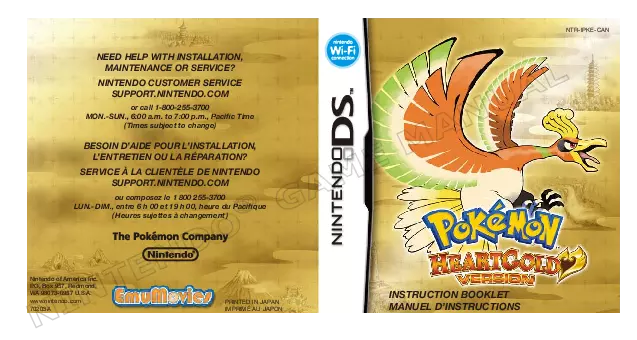 Pokemon Heart Gold Instruction Manual Booklet ONLY!! (DS) *US VERSION*