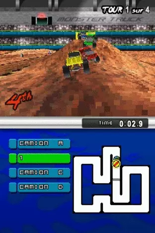 Image n° 3 - screenshots  : Monster Trucks DS