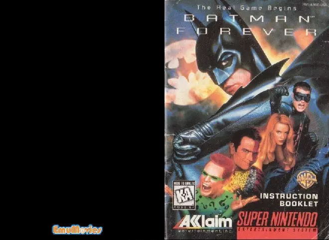 manual for Batman Forever