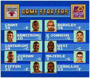 Image n° 3 - screenshots  : NBA Pro Basketball '94 - Bulls vs Suns