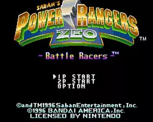 Image n° 9 - screenshots  : Power Rangers Zeo - Battle Racers